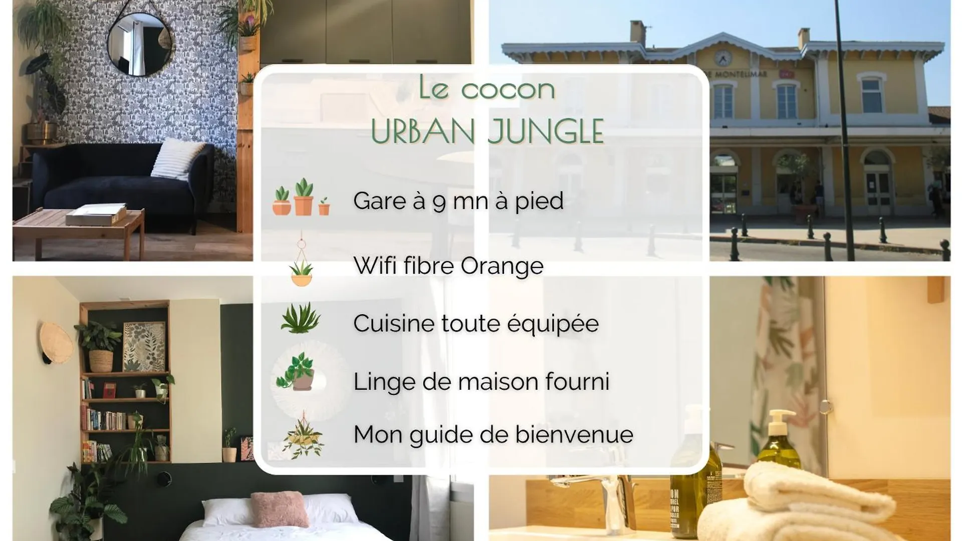 Le Cocon Urban Jungle - Calme Et Lumineux Lägenhet Montélimar Frankrike